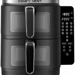 friteuse-a-air-chaud-double-panier-verticale-avec-fenetre-11l-2800w-comfy-nest-cn06184